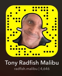 Snapchat Tony Radfish Malibu